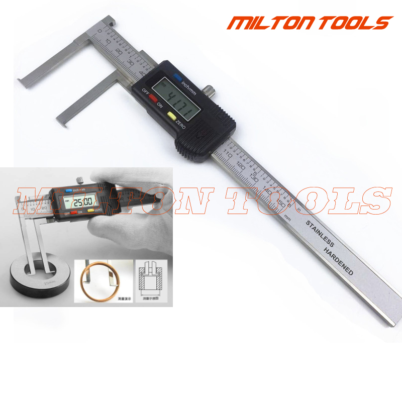 Digital Caliper 150Mm Stainless Steel - 10-150mm Digital Inside Groove Caliper with