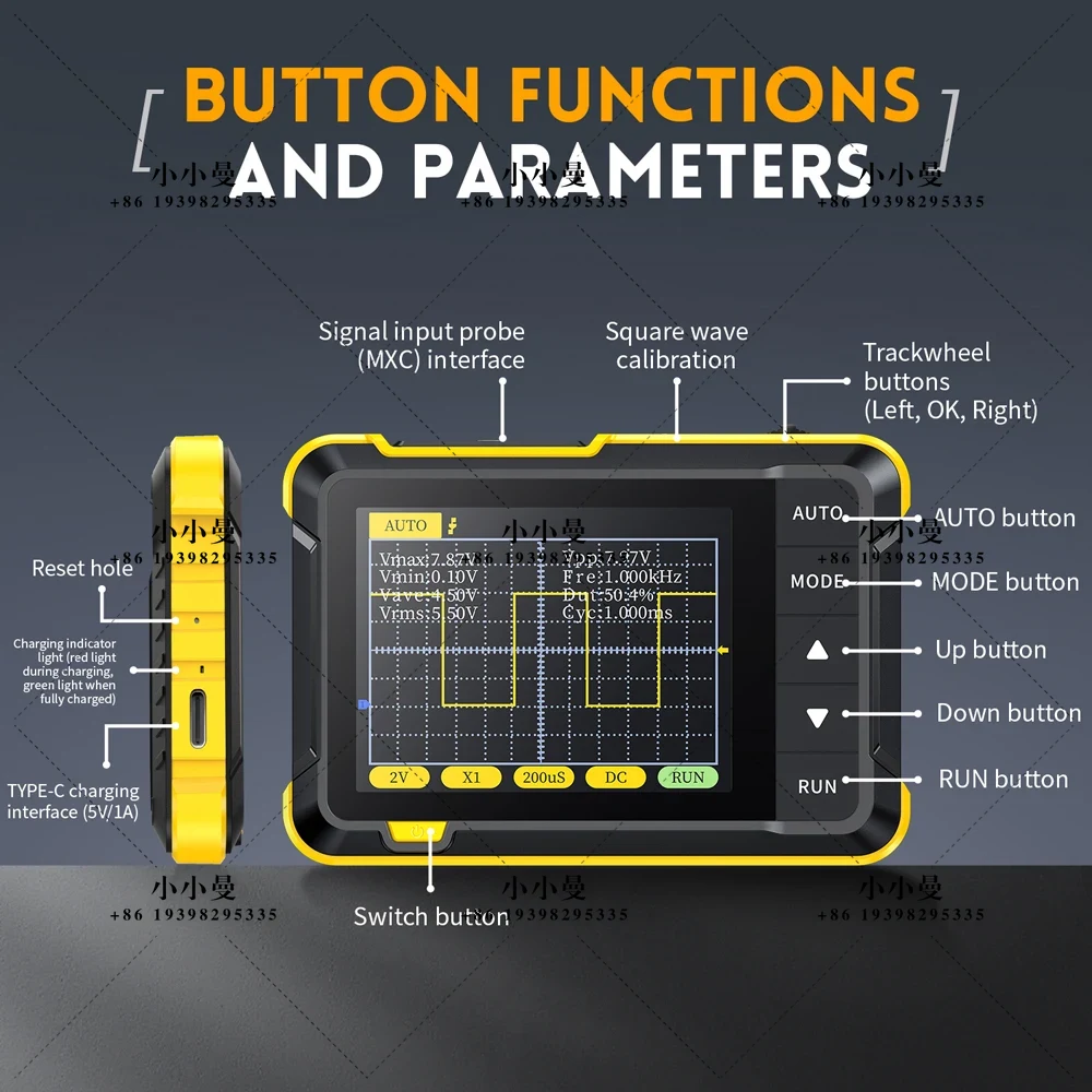 FNIRSI DSO152 Mini Handheld Di - Fnirsi Digital Oscilloscope Handheld 评论和价格