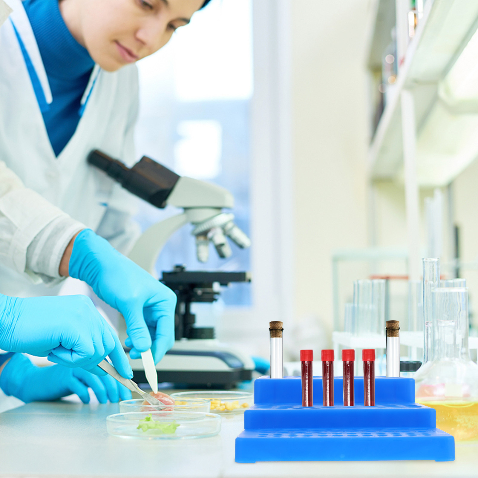 Test Tube Rack Trapezoidal PP  - Lab Equipment 评论和价格