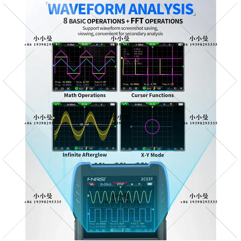 FNIRSI 2C53T Upgraded Handheld - Fnirsi Digital Oscilloscope Handheld 评论和价格
