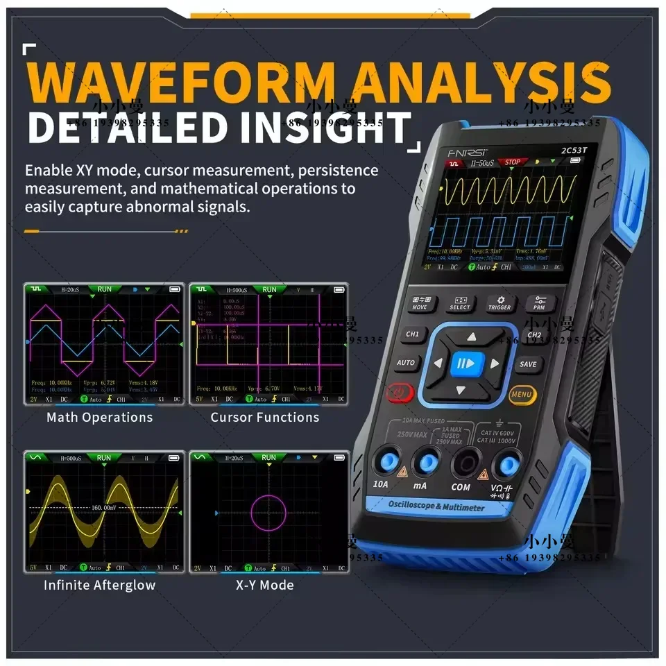 FNIRSI 2C23T10MHz, 2C53T 50MHz - Fnirsi Digital Oscilloscope Handheld 评论和价格